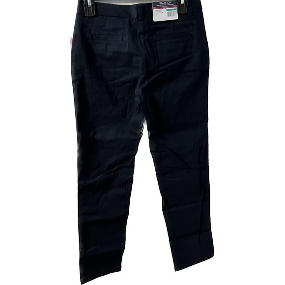Girls Nautica Straight Leg Uniform Pants, Navy Size 16R - Picture 2 of 5